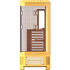 Thermaltake view 600 tg carcasa de torre grande de caramelo de mantequilla (amarillo | 2x USB-A | 1x USB-C | vidrio templado)