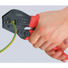Knipex krimptang 97 52 06 (rood zwart, ovale krimp, openingsveer)