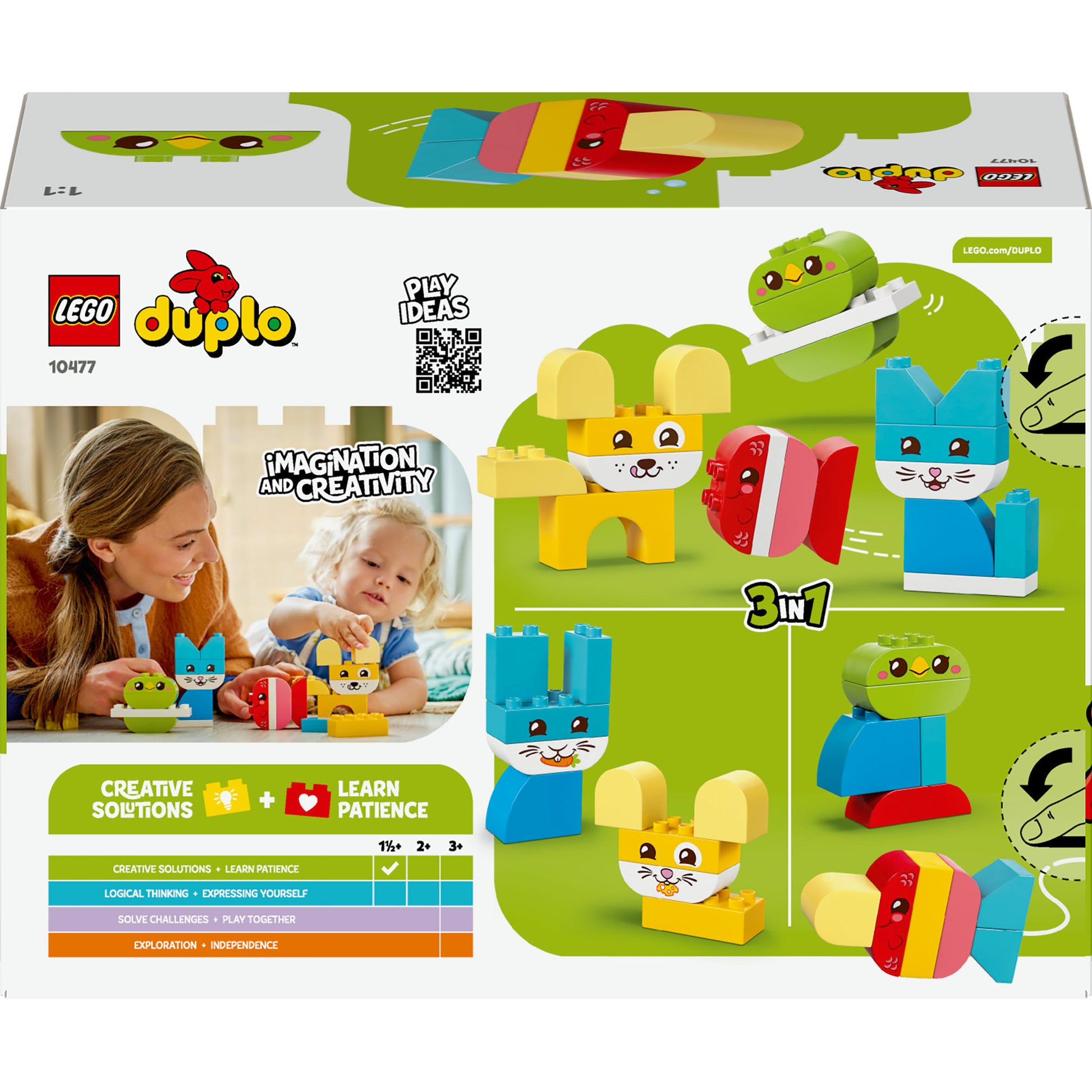 Lego 10477 duplo mascotas creativas 3 en 1 | 2 piezas