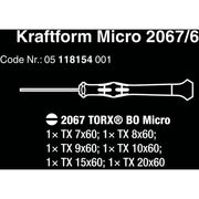 Wera 2067 6 Electronics Torx Bo screwdriver set + R - afbeelding 6
