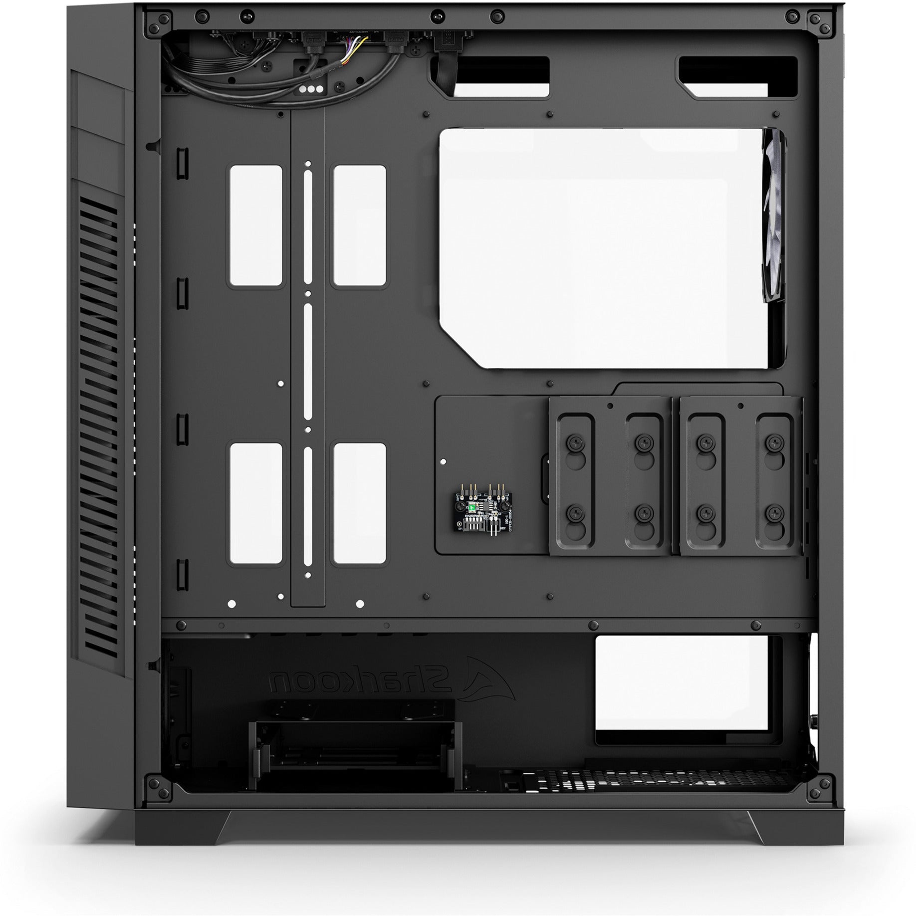 Custodia midi tower Sharkoon s25-w2 argb (nera | 2x USB-A | 1x USB-C | RGB | vetro temperato)