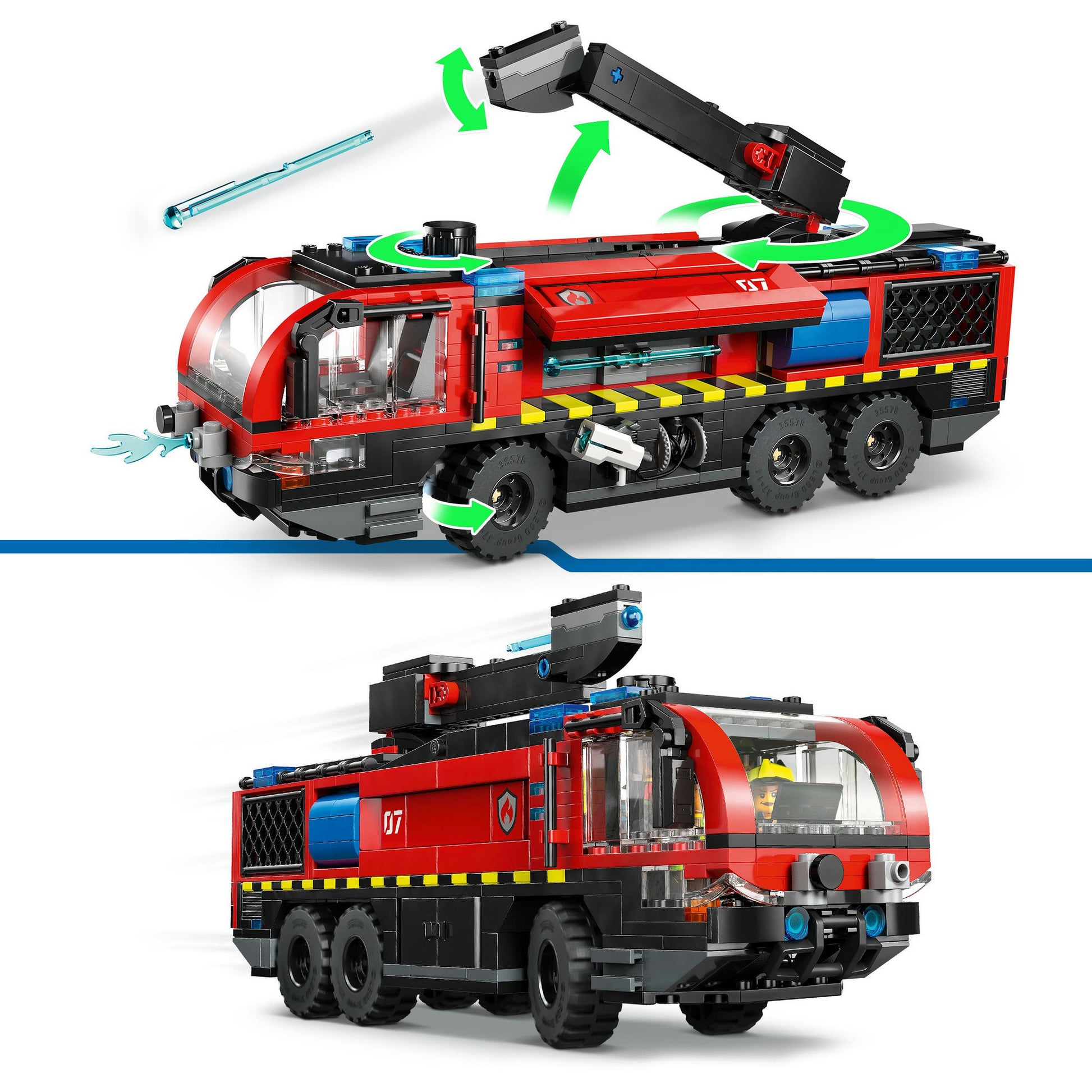 Lego City Fire 60499 camion dei pompieri dell'aeroporto