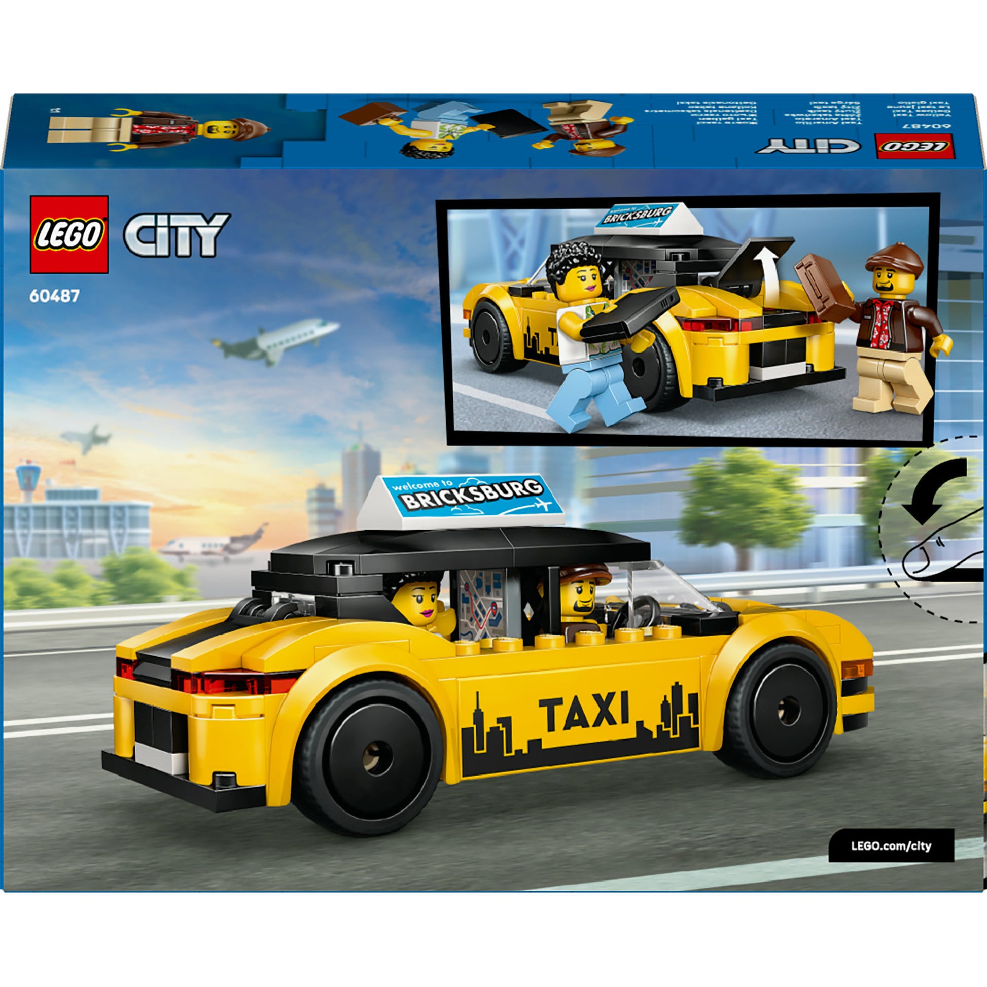 Lego city 60487 yellow taxi