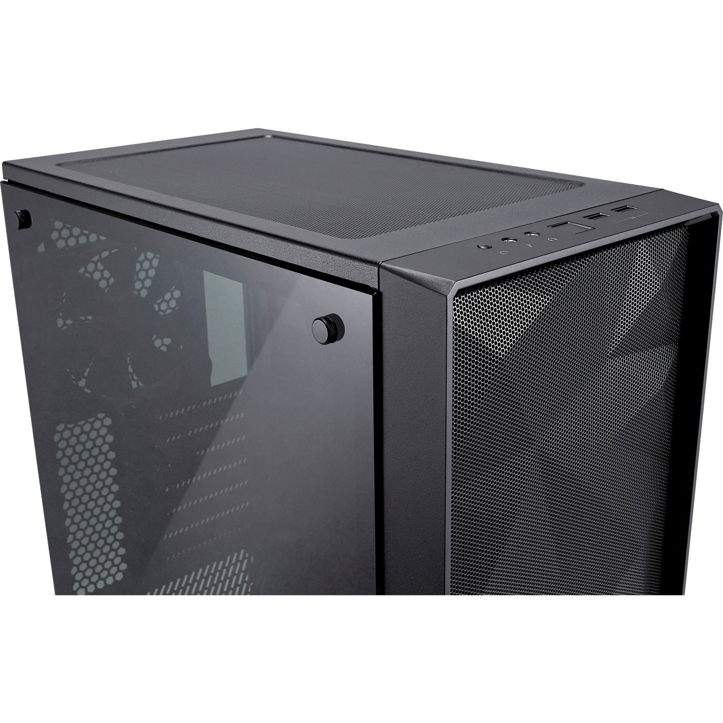 Design frattale Meshify C vetro temperato scuro