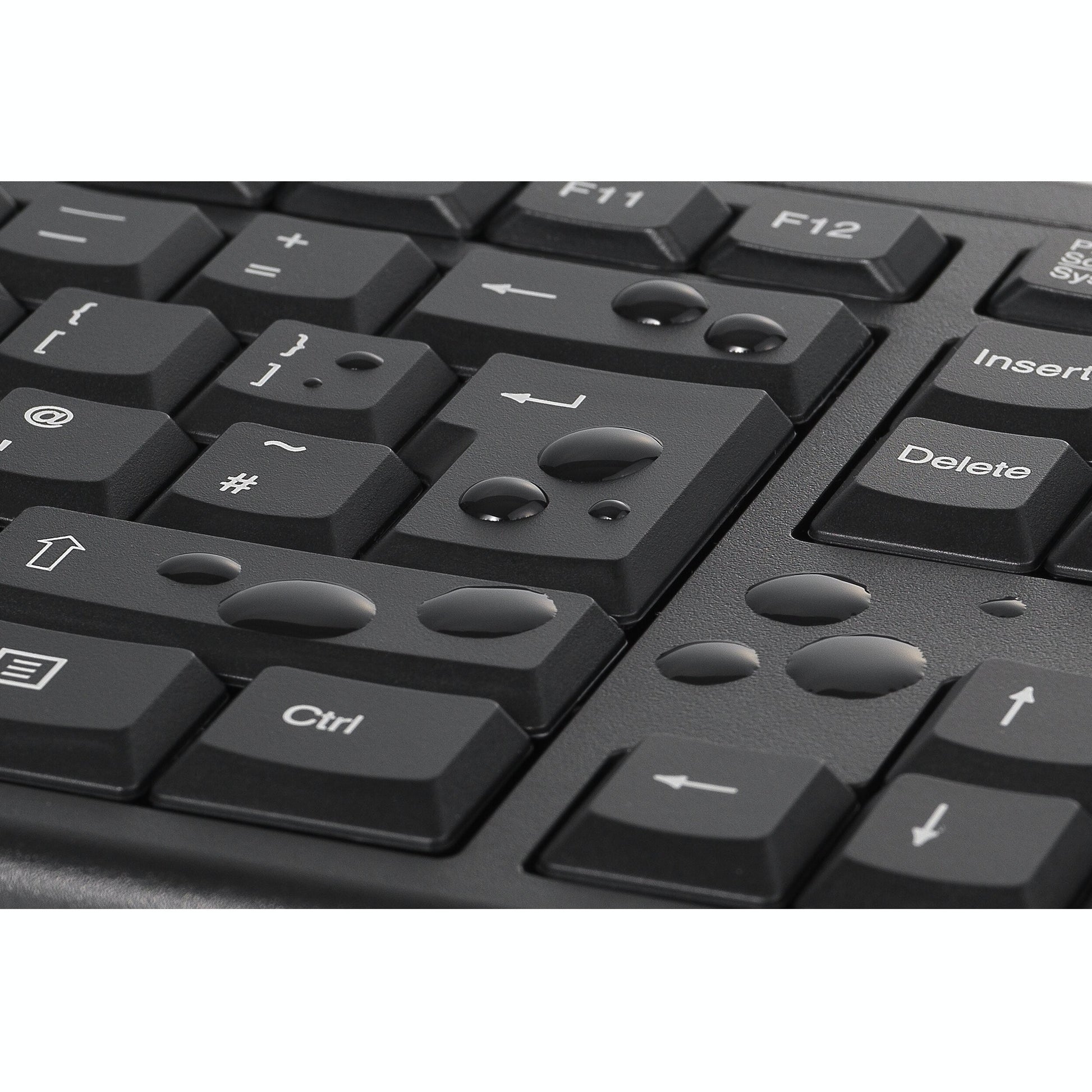 Kensington km150 eq wireless desktop set desktopset (zwart, us lay-out (qwerty), membraan, 100%, 1200 dpi)