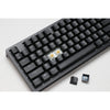 Ducky zero 6108 classic black rgb mechanisch gaming toetsenbord (zwart, us lay-out (qwerty), cherry mx2a red, 100%, rgb leds, double-shot pbt, hot swap, 2.4ghz | bluetooth | usb-c)