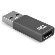 Act connectivity usb-a naar usb-c adapter (donkergrijs) - afbeelding 1