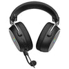 Auriculares supraaurales USB para juegos Hator Hypergang 3 (negro, RGB, sonido envolvente virtual 7.1, USB Bluetooth)
