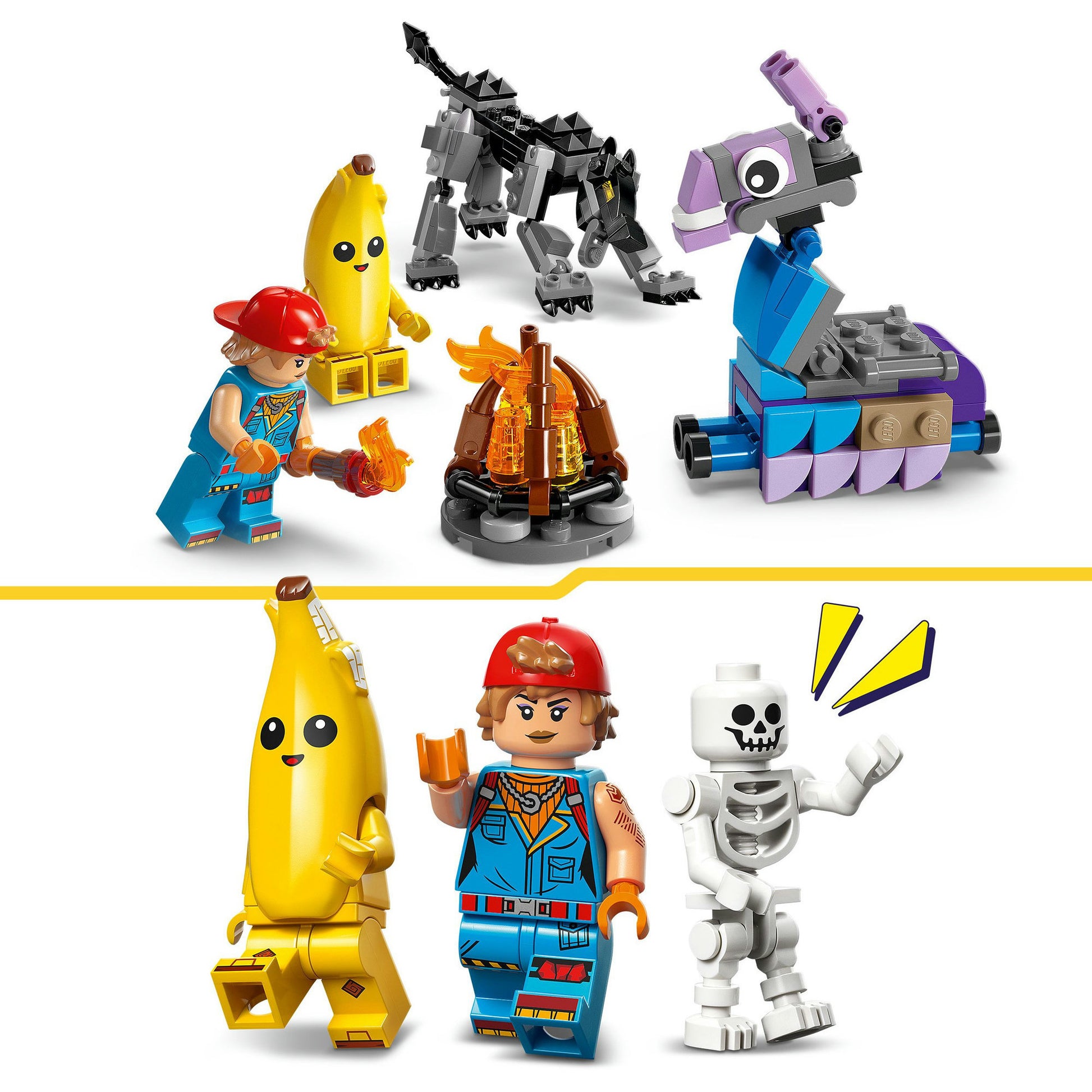 Lego 77075 Fortnite Peely e Sparkplugs Camp