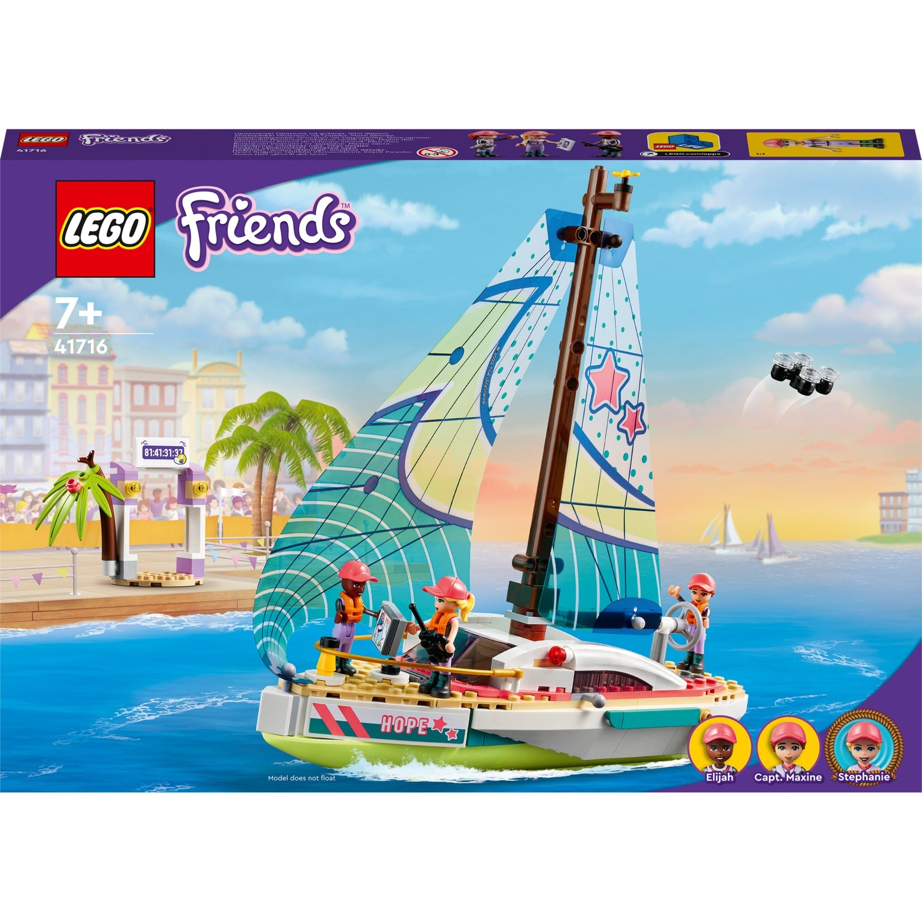 Lego Friends - Giocattolo costruibile di Stephanie Avventura in barca a vela (41716)