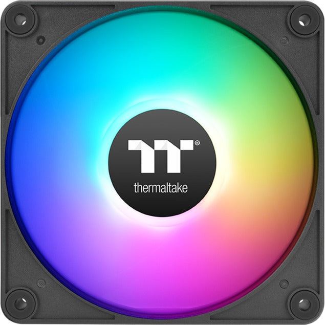 Thermaltake CT120 EX Ventola di raffreddamento per PC con sincronizzazione inversa Arbb (pacchetto da 3 ventole) Ventole per case (Nero, 3 pezzi, 120 x 120 x 25 mm, PWM)
