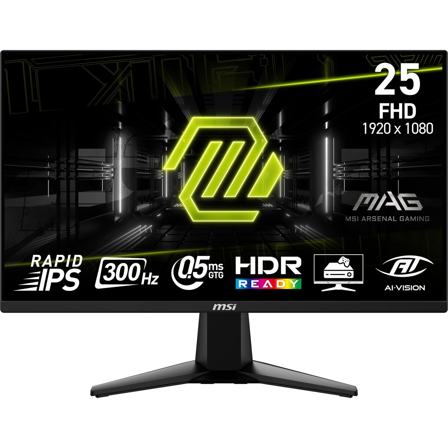 Monitor da gioco Msi mag 255xf 24,5 (nero, 2x HDMI, porta display, 300 Hz)