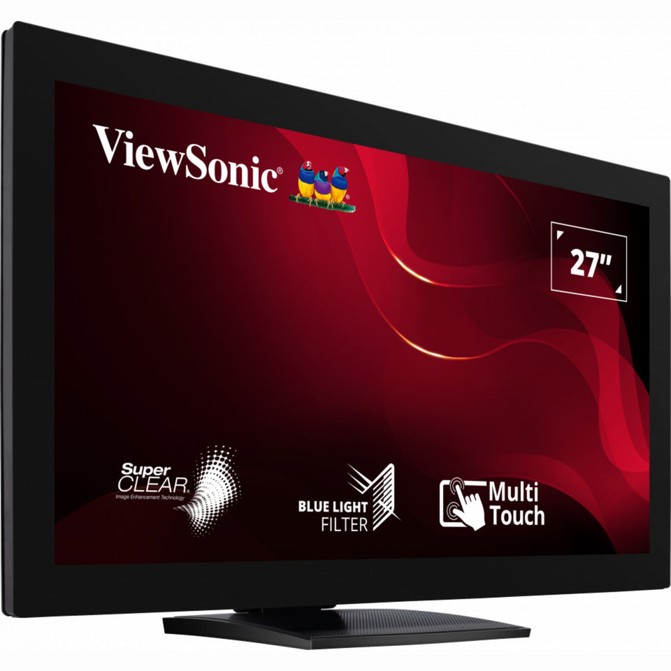 Viewsonic 10-point touch screen monitor td2760 27 (zwart, 1x hdmi, 1x displayport, vga, usb-a, usb-b)