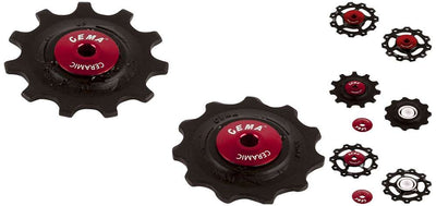 CEMA Derailleurwieltjes PVC 9 10 11V RVS zwart