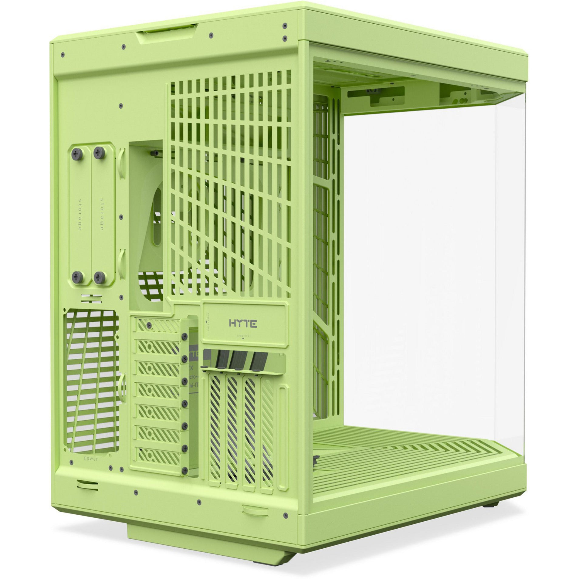 Custodia midi tower Hyte Y70 (verde chiaro | 2x USB-A | 1x USB-C | vetro temperato)