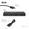 Club Hub 3D DisplayPort Quad Monitor MST 4x 4K30Hz DisplayPort Splitter (Nero)