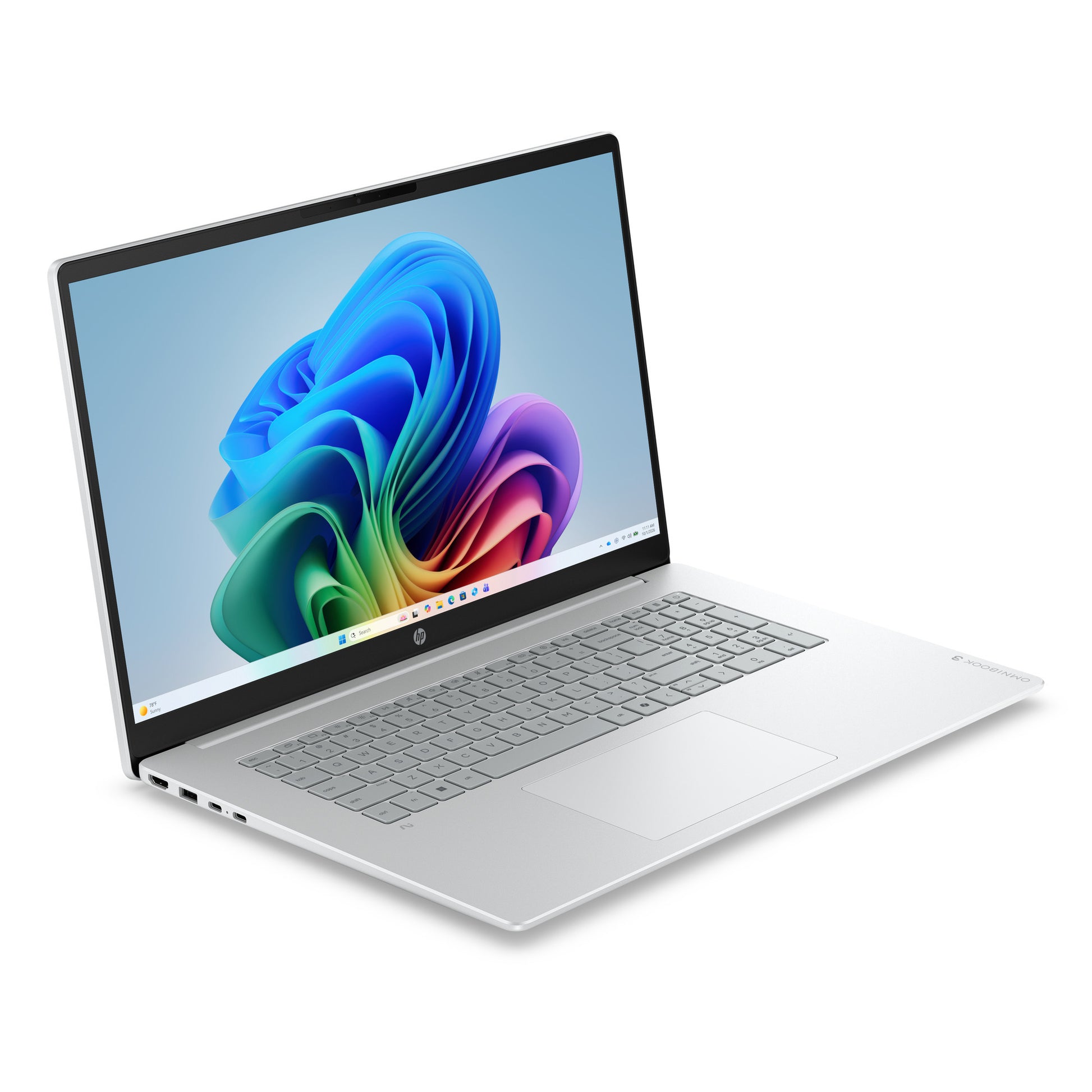 Computadora portátil hp omnibook 3 ai 17-dg0005ndx (e10kpea) 17.3 (plateado | core 5 315 | gráficos intel | 12 GB | 512 GB SSD)