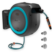 Gardena 35 m wand-slangenbox powerroll xl slanghaspel (grijs turquoise, 35 meter, accu en oplader niet inbegrepen, power for all alliance) - afbeelding 5