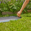 Caja de manguera enrollable oculta Gardena, carrete de manguera de 20 metros (negro turquesa)