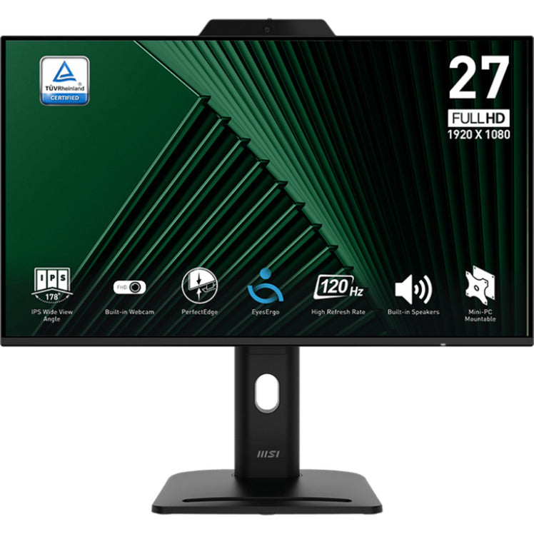 Monitor Msi pro mp272pmg 27 (nero, hdmi, display port, vga, 2x usb-a, usb-b, 120 hz)