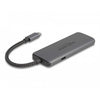 Delock usb type-c docking station 8k (donkergrijs, hdmi, usb, pd 3.0 100 w)