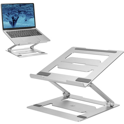 Act connectivity laptopstandaard aluminium (aluminium, opvouwbaar, traploos in hoogte verstelbaar)