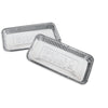 Weber lekbakjes druipschaal (zilver, 5 stuks)