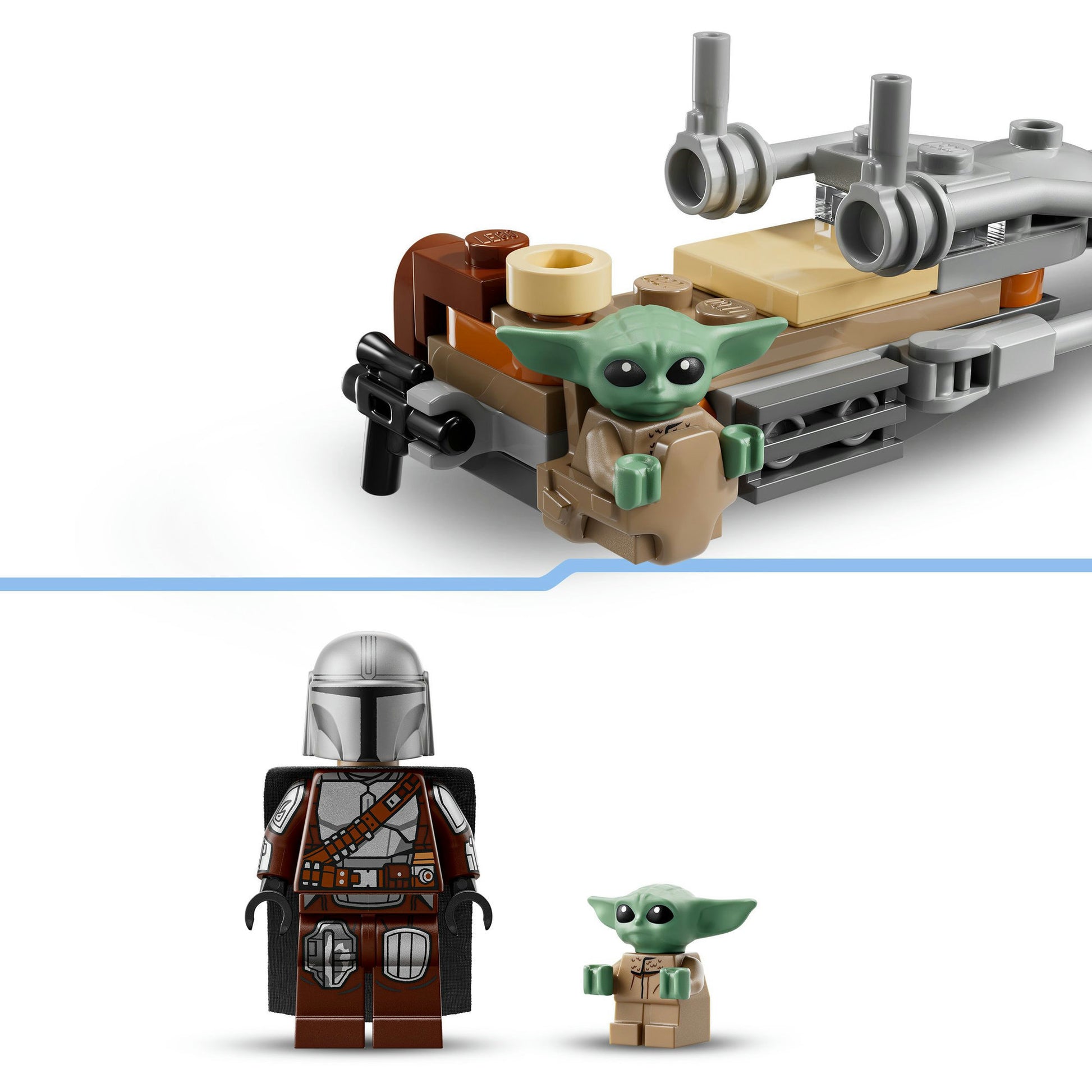Lego Star Wars TM 75436 La Speeder Bike del Mandalorian e di Grogu | 2 pezzi