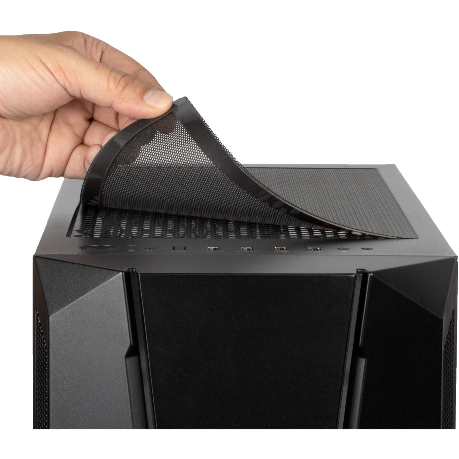 Silverstone sst-fav1mb-pro midi tower behuizing (zwart | 4x usb-a | rgb | window)