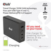 Club 3D Travel Charger 132W Gan Technology, Four Port USB