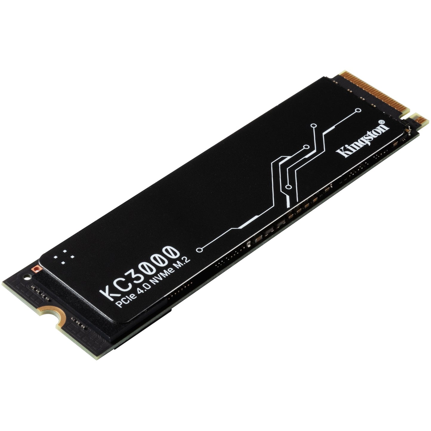Kingston kc3000 2 tb ssd (zwart, skc3000s 2048g, pcie 4.0 nvme, m.2 2280)