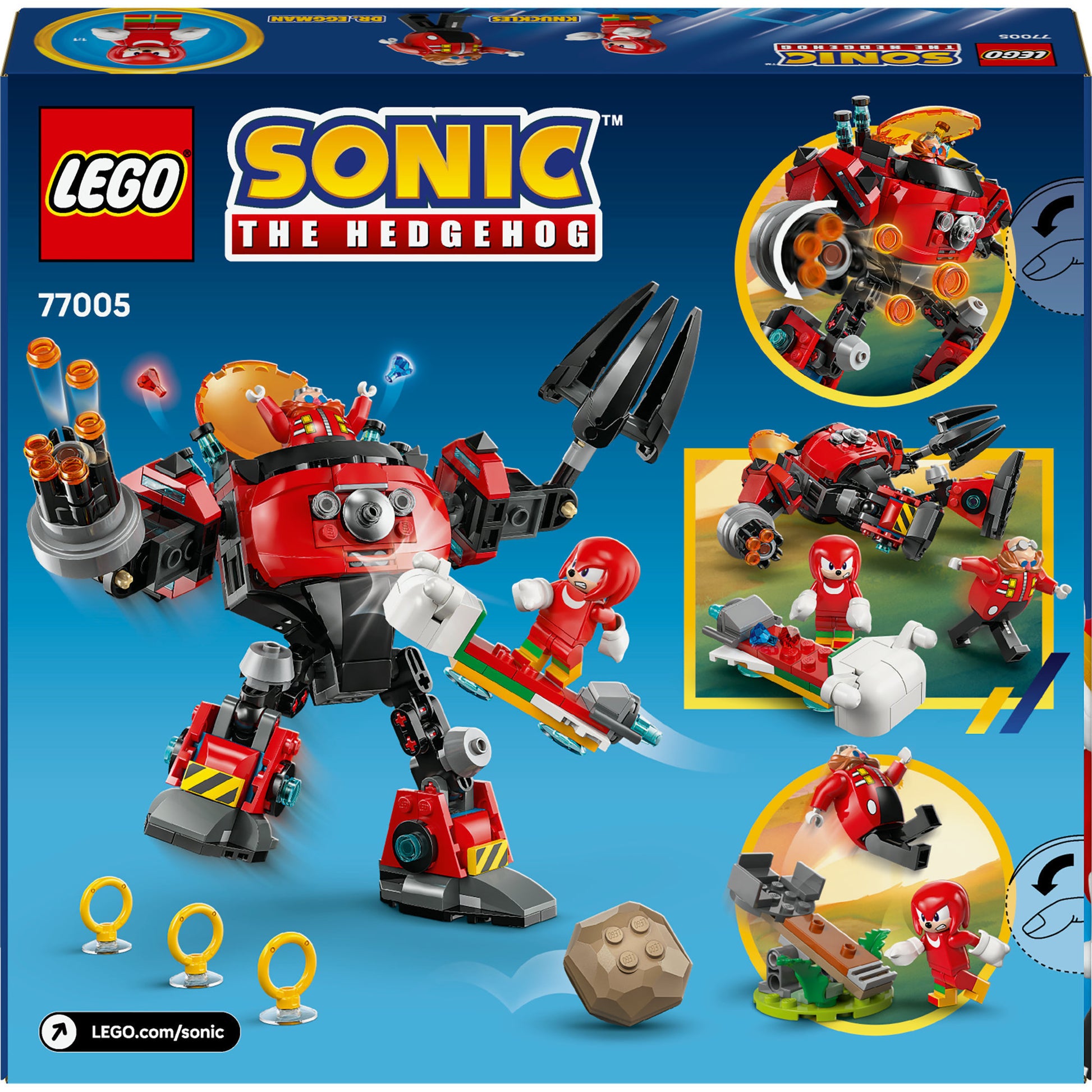 Lego Sonic 77005 Knuckles vs. Dr. Eggman Egg Crusher Mecha
