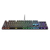 Trust GXT 871 Zora Tastiera da gioco meccanica, tastiera da gioco (nera, layout USA, rosso Huano)