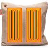 Cozy una knitted 45 x 45 cm draadloos warmtekussen (lichtbeige, powerbank 5000 mah)