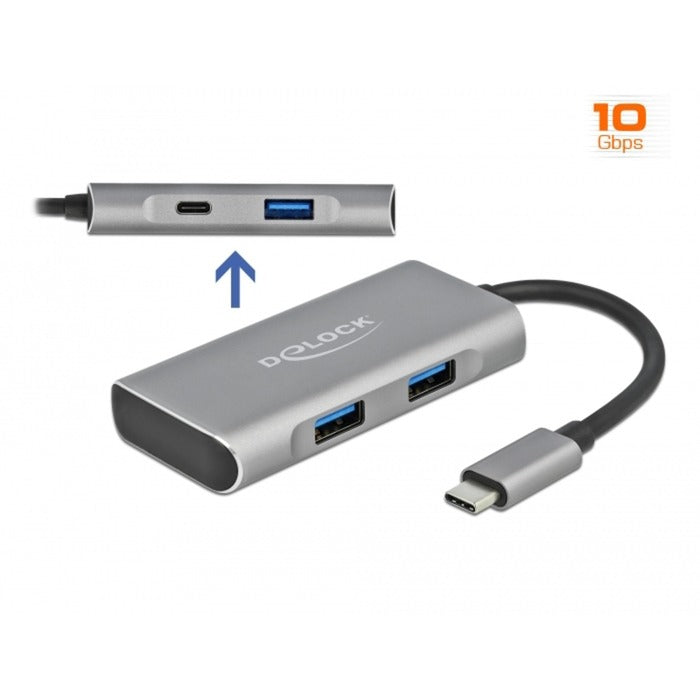 Delock esterno USB 3.2 Gen 2 USB Type-C Hub