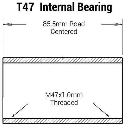 Praxis Bottom Supracket Adapter T47 IB Road 85.5 mm