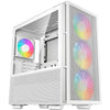 Deepcool ch560 midi tower behuizing (wit | 1x usb-a | 1x usb-c | rgb | tempered glass)