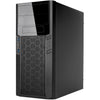 Silverstone sst-ps13b midi tower behuizing (zwart | 2x usb-a)