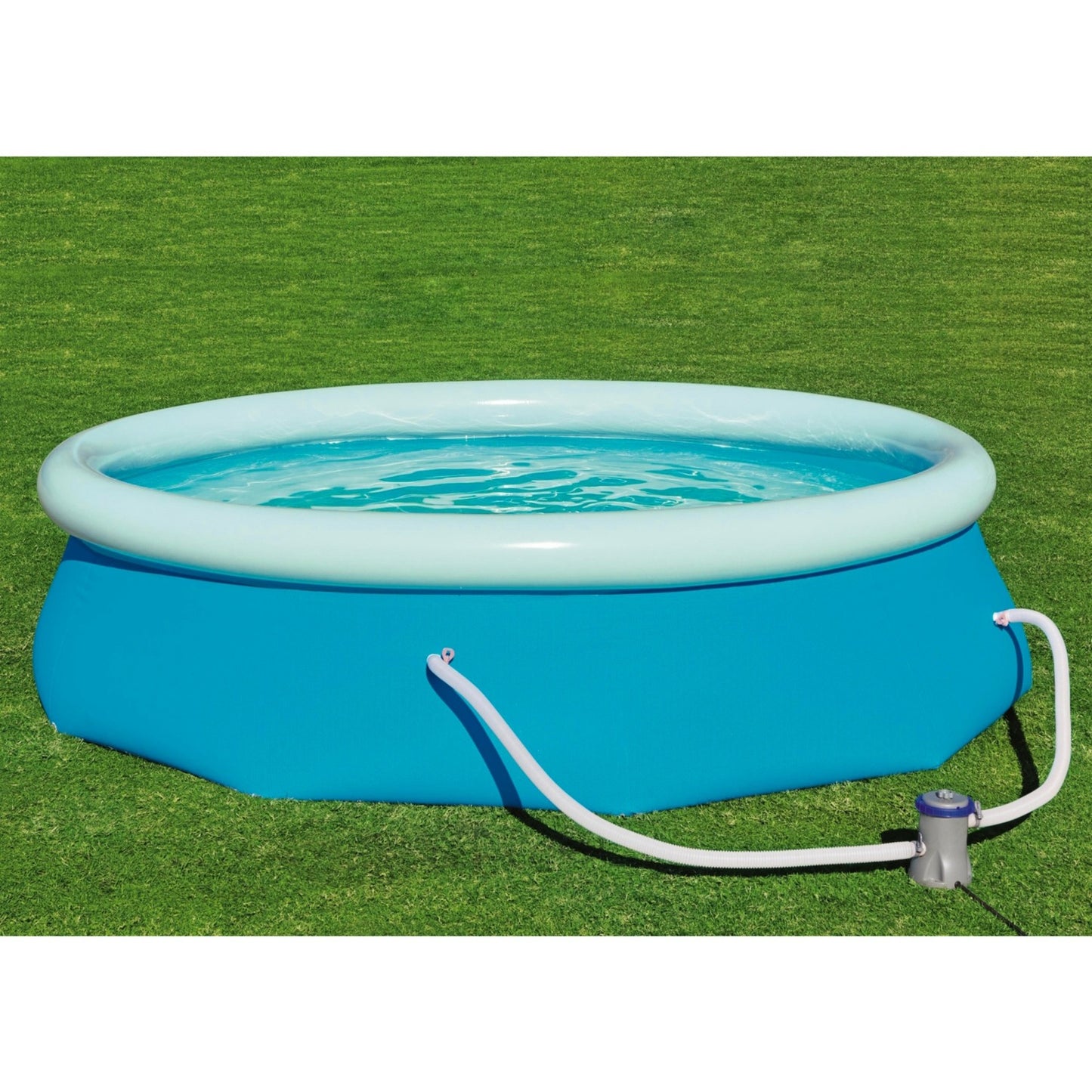Bestway zwembad fast set rond 305 (blauw lichtblauw, incl. filterpomp (220-240v))