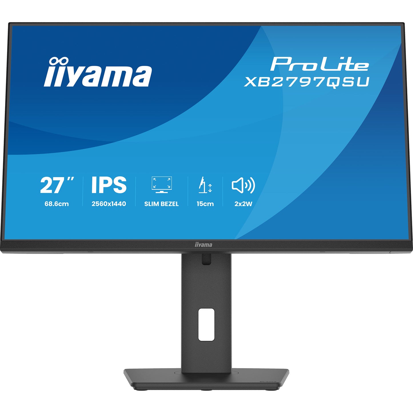 Monitor Iiyama prolite xb2797qsu-b1 27 (nero (opaco), HDMI, porta display, USB, audio)