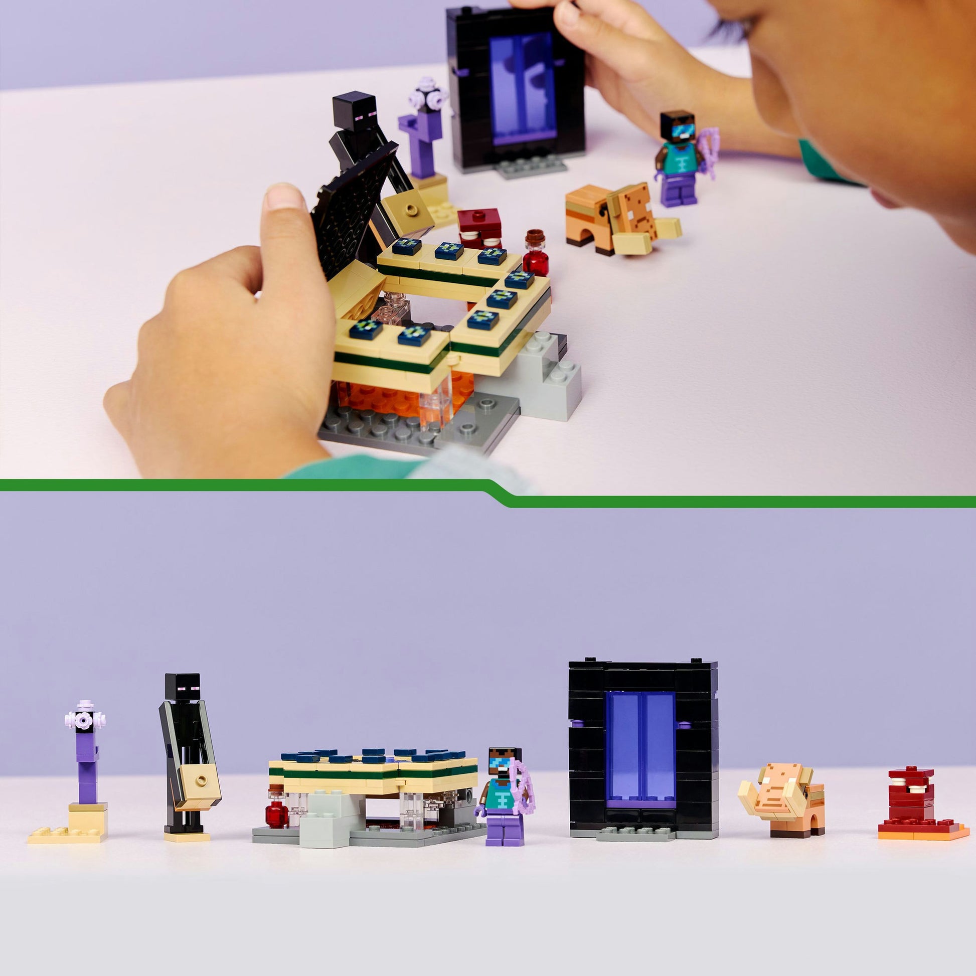 Lego 21584 Minecraft Viaggio nel Nether e nel Portale della Fine | 2 pezzi