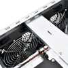 Silverstone cs381b v1.1 rack behuizing (zwart | 2x usb-a 3.2 (5 gbit s) | 2x audio)