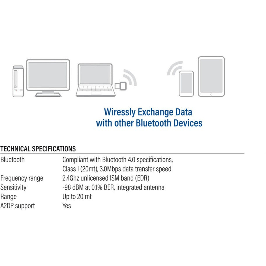 Conectividad ACT Adaptador Bluetooth USB