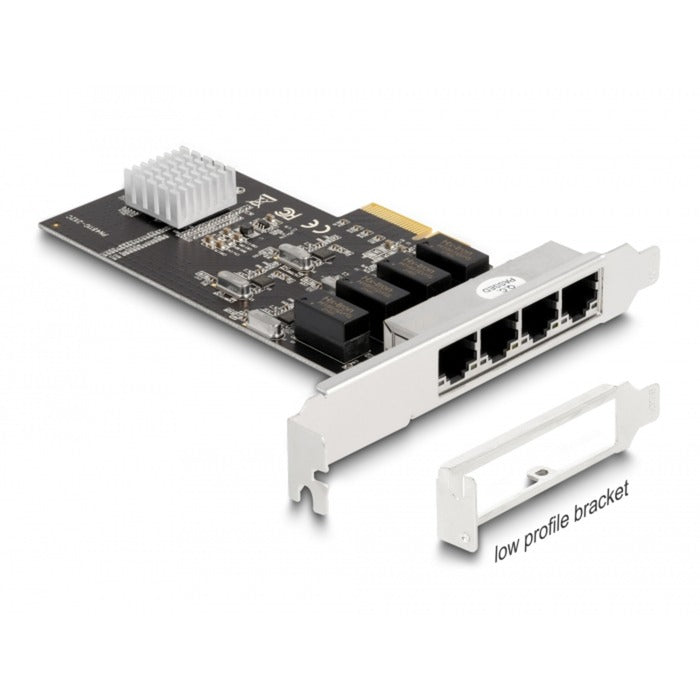 Delock PCI Express X4 Card 4 X RJ45 Gigabit Lan