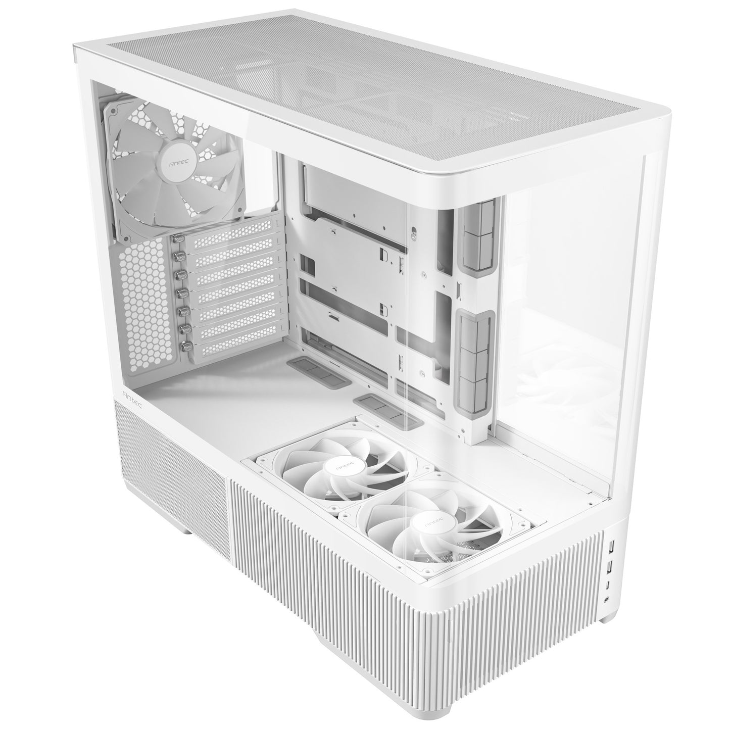 Carcasa de torre midi Antec c6 curve air (blanco | 2x USB-A | 1x USB-C | vidrio templado)