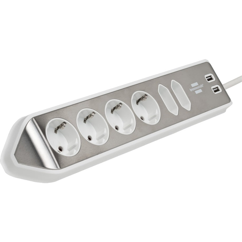 Brennenstuhl Estilo Corner Stop Contact 4 Time con USB Cargo FUNC