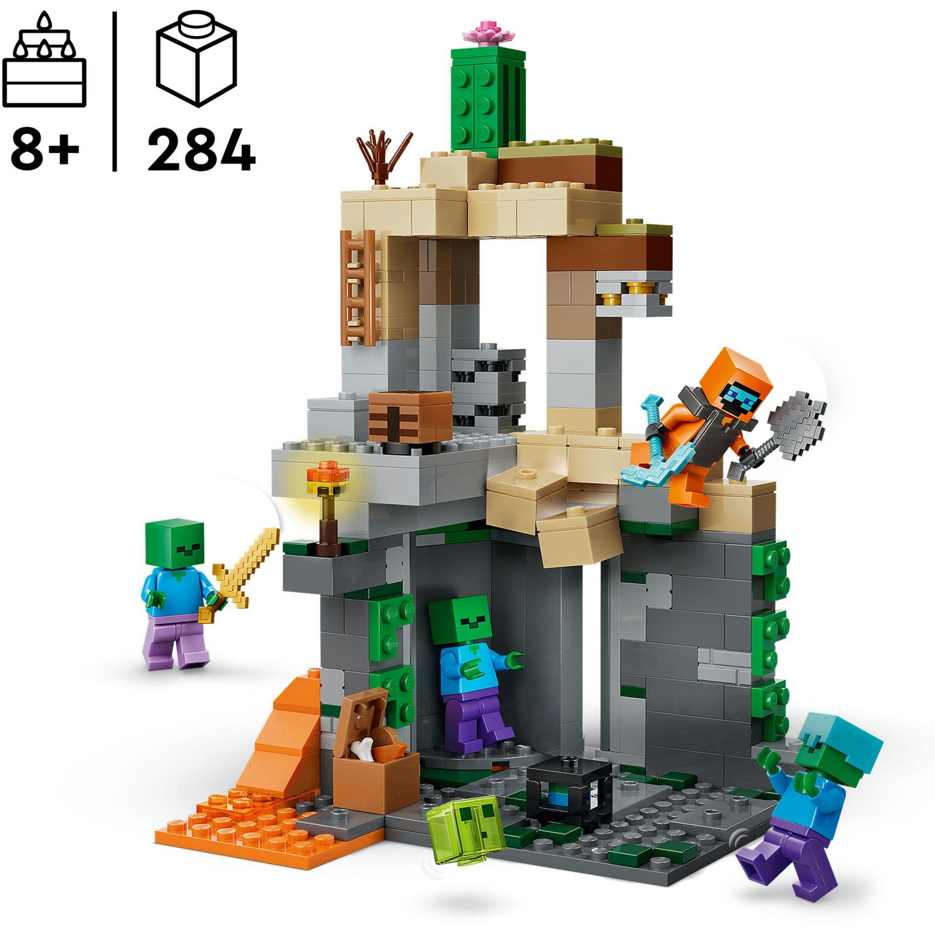 Lego 21587 Minecraft il sotterraneo degli zombi