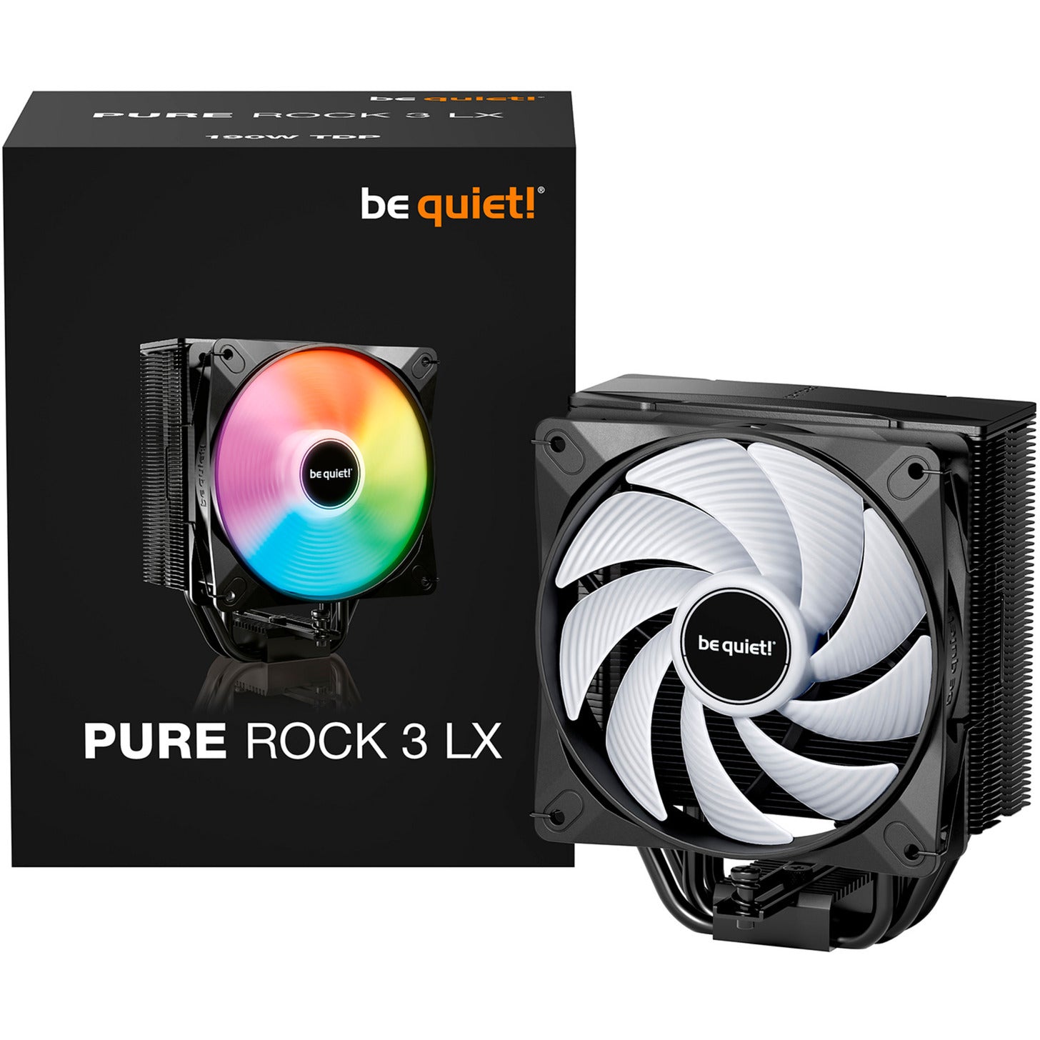 ¡Tranquilizarse! Enfriador de CPU Pure Rock 3 LX RGB (negro)