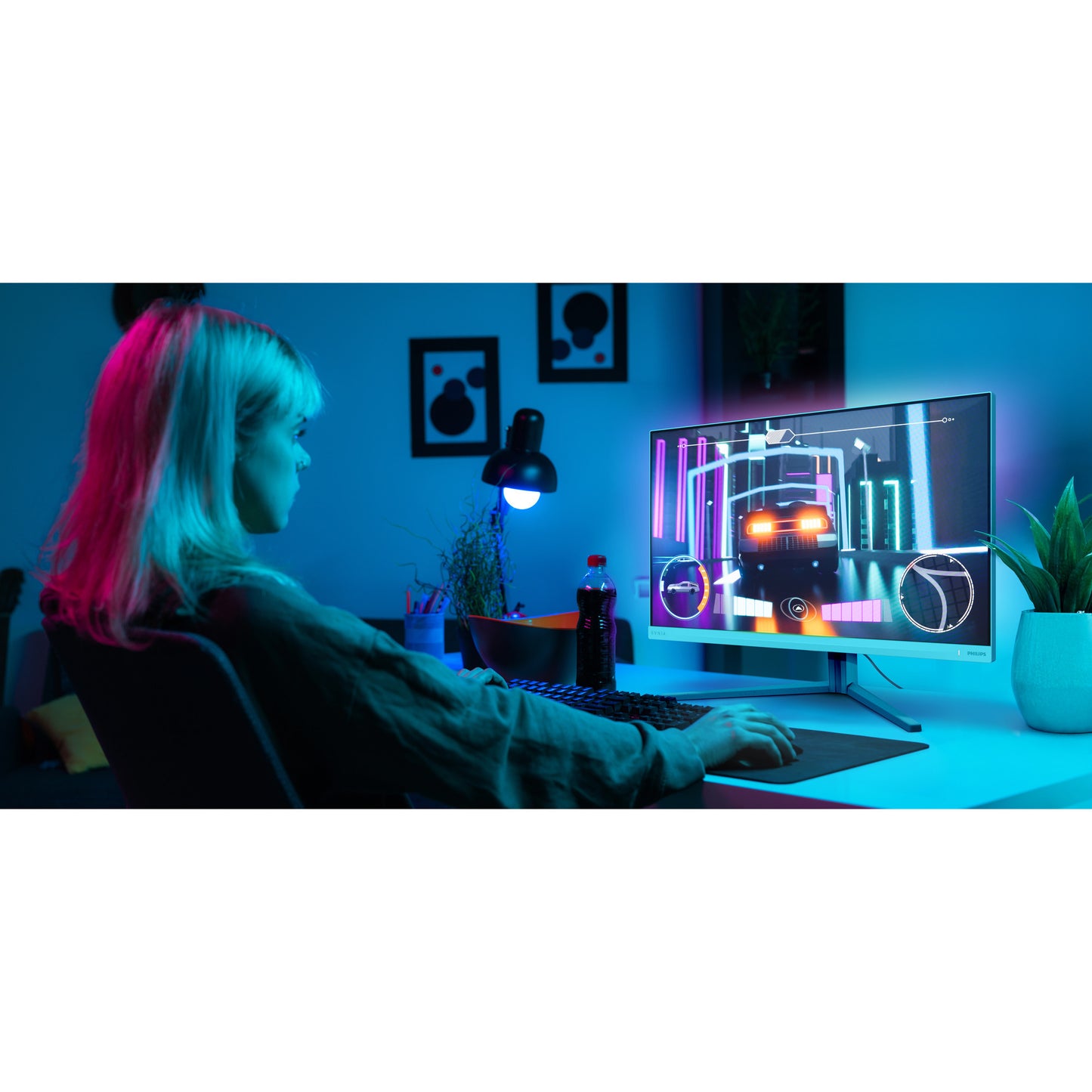 Monitor da gioco Philips Evnia 27m2n5901a 27 4k UHD (bianco, 2x HDMI, porta display, 2x USB-A, USB-B, USB-C, 160 Hz 320 Hz)