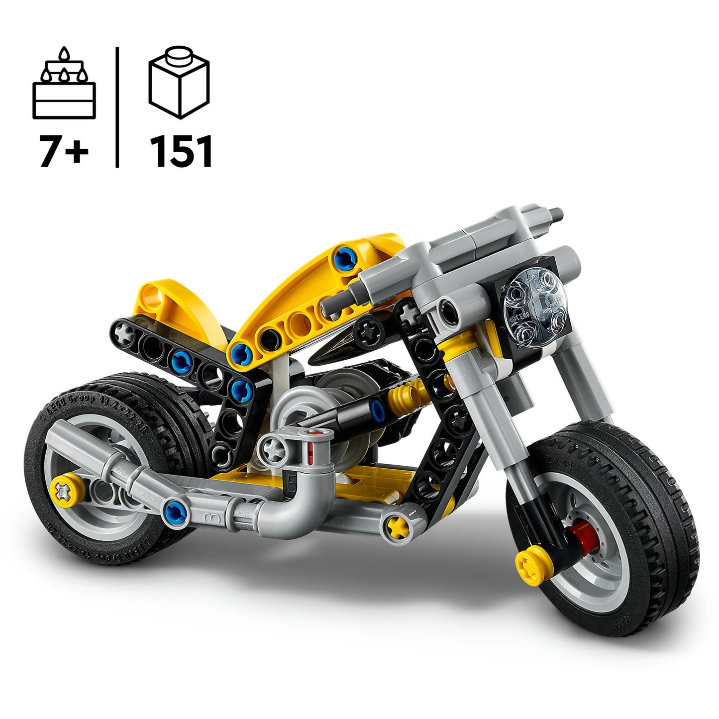 Lego technic 42225 motor amarillo